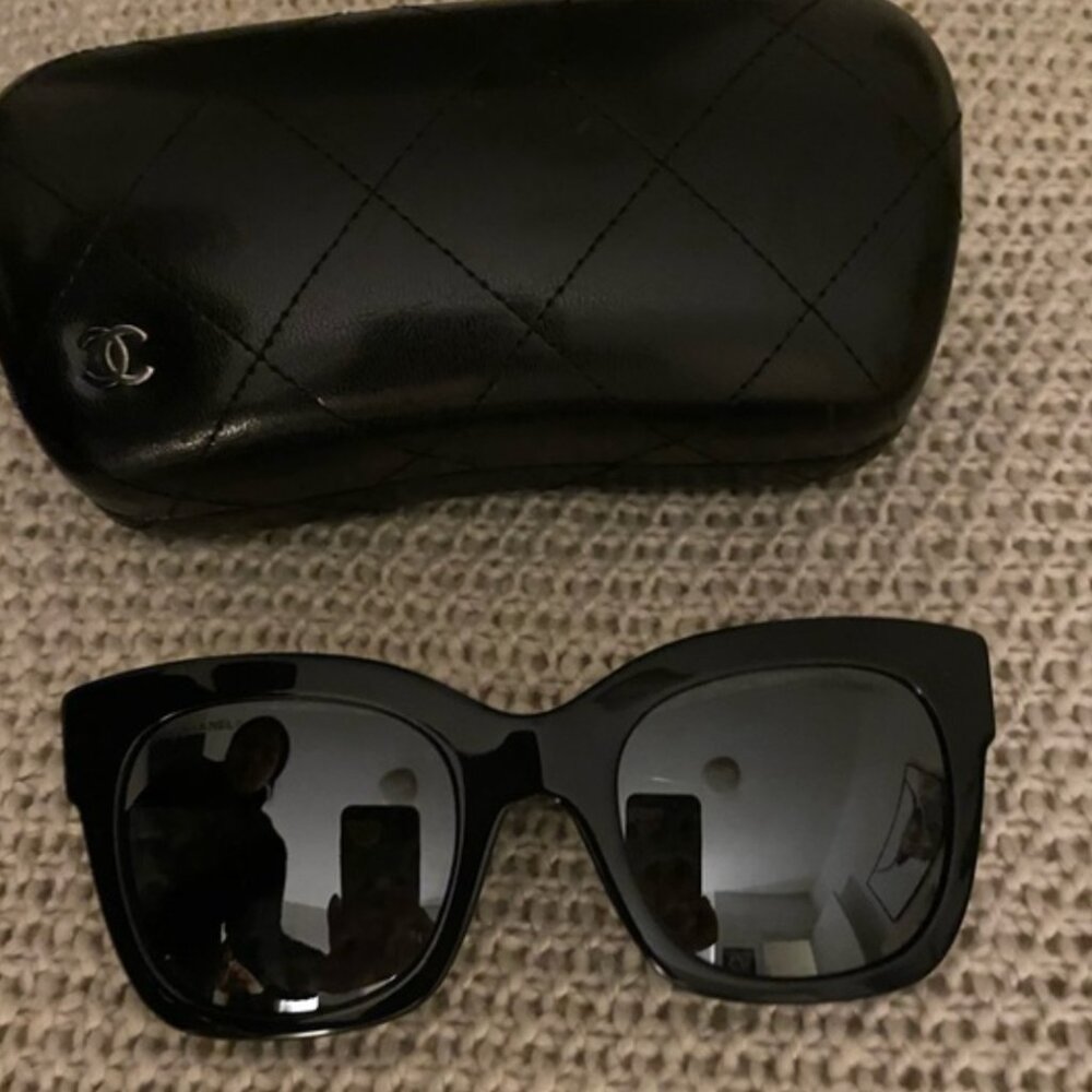 Chanel Oversized Black Framed Glasses + Case - THESE HAVE A PRESCRIPTION IN THEM - Picture 10 of 10